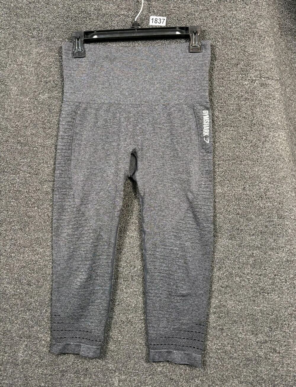 Gymshark Everyday Seamless Cropped Leggings Womens Size S Gray Mid Rise